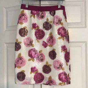 Kate Spade Sequin Floral Skirt